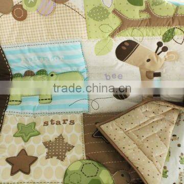 Hand Quilted Baby Comforter Quilt photo-2