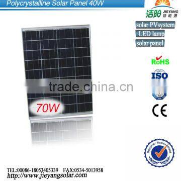 Hot sale high effective 70w poly solar panel manufacturers in China