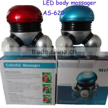 Battery powered portable USB Electric mini massager / body massager with LED