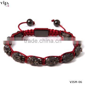 High Quality Stainless Steel Buddha Bracelet PVD Plated Real 18k Gold Color photo-2