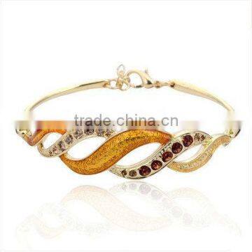 18K gold Bangle Rhinestones jewellery FQ-9232