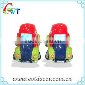 Ceramic Car Shape Salt And Pepper Shaker