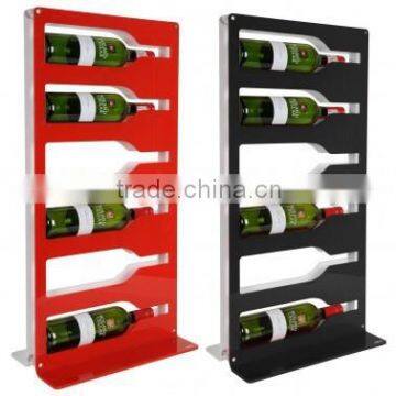 Modern acrylic wine rack for up to 6 bottles