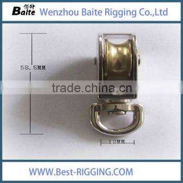ZINC PLATED 58.5mm SINGLE WHEEL PULLEY photo-2