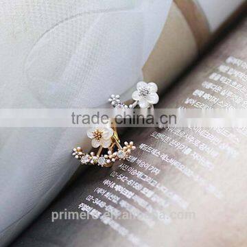 New Fashion 925 Sterling Silver Flower Stud Earrings For Women Jewelry photo-3