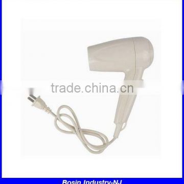 white plastic wall mounted hotel cold air hair dryer