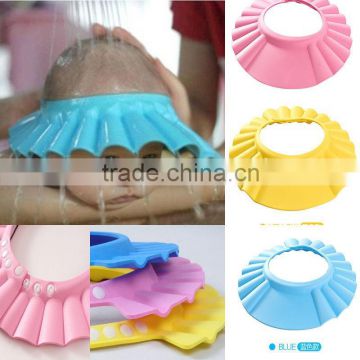 Adjustable Baby Shower Hat Baby Shampoo Cap Wash Hair Shield