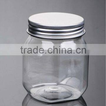 Plastic Candy Jar with aluminum seal lid