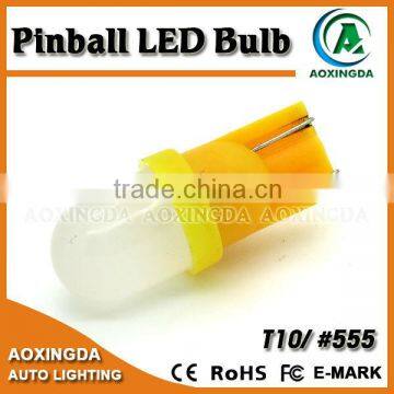 Long lifespan T10 #555 pinball led globes for pinball game machine