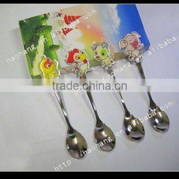 Spoon gift set lovely style for kids, Lovely animal spoon desktop gift set