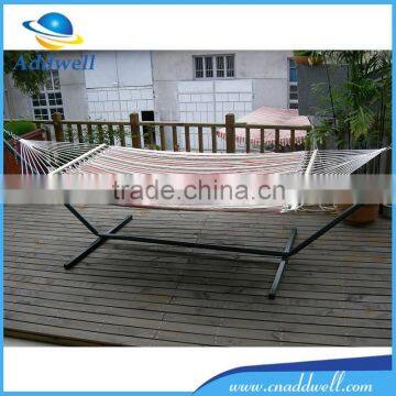 Outdoor Canvas Garden Hammock With Steel Stand photo-3