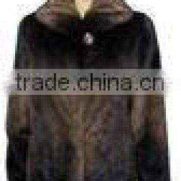 long fur coat mink