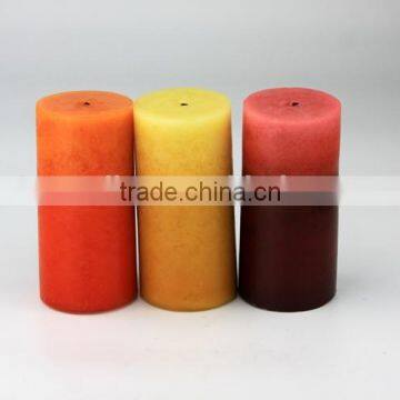 Ice cream color pillar candles wholesale