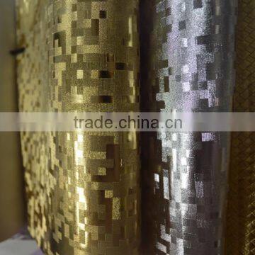 Fashion glitter leather fabric for decorative, packaging