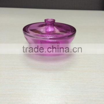 60ml purple Fancy cosmetic empty packaging glass perfume bottle