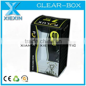 wholesale rectangular pvc clear hard plastic led box