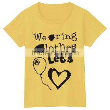Girls Women Short Sleeve Tshirt Heart Design Comfortable Tees photo-5