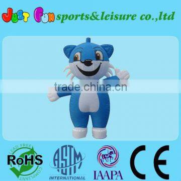 inflatable blue cat cartoon