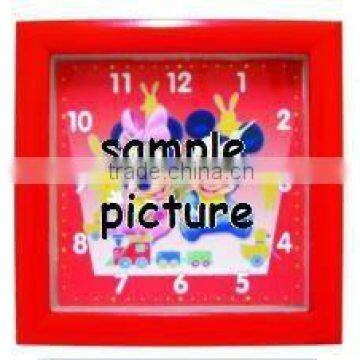 promotional desk and wall dual purpose analog alarm clock