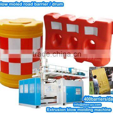 Plastic traffic barrier machine