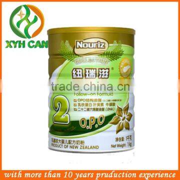 Milk powder tin / tea tin can size Diameter 13 x H 18 cm