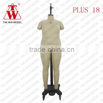 Adjustable female PLUS 18 FULL body dress mannequin