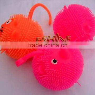 TPR material animal puffer ball with eye