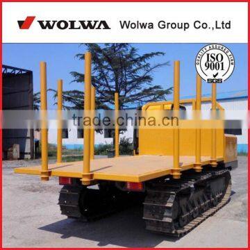 10 ton wood crawler tralier with log grabbing system