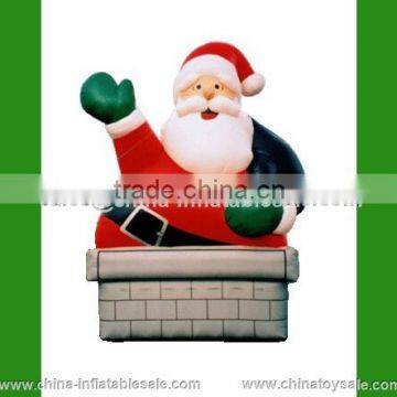 Air blower / air power / air-blown inflatable decoration christmas santa claus with bag