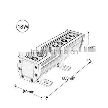 CE ROHS Approved 18w Outdoor Rgb Led Wall Washer Lighting