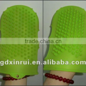 silicone bath glove