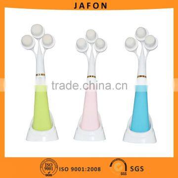 3pcs Head Synthetic Hair Electrical Facial Brush