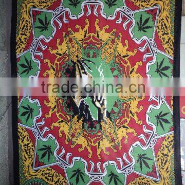 ONE marley one love printed bedsheets from india