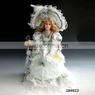 Decorative Handmade ceramic doll porcelain doll heads and arms wholesale porcelain dolls