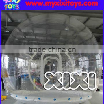 Large transparent inflatable bubble dome, inflatable clear bubble camping tent