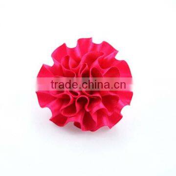 Carnation Handmade Ribbon Flower Brooches photo-5