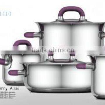 cookware set with Silicone Handle