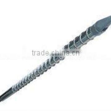 Single screw in screws in vent with barrel for hdpe recycled material
