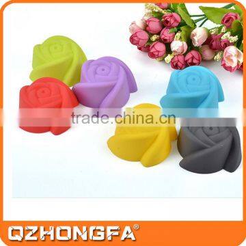 LFGB,FDA,SGS Certification silicone rose cake mold with various colors                        
                                                Quality Choice