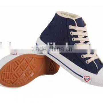 High Top Canvas Sneakers Lace up China Wholesale for Teenager photo-2