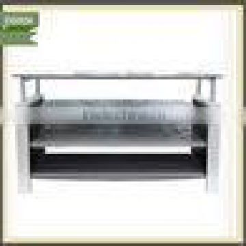 distressed wooden free standing detachable top glass tv stand