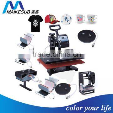 2015 cheap used 8 in 1 heat press machine, digital combo heat press                        
                                                Quality Choice