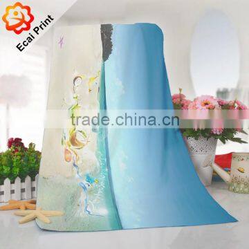 2016 good water absorption custom sublimation hotel towel