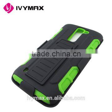 IVYMAX Hot Selling 2 in 1 Tough Rugged Armor Kickstand Holster Combo Hybrid Mobile Phone Case for LG K7