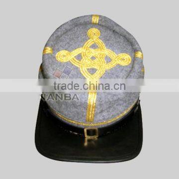 Civil War CS Kepi with 3 rows gold braid