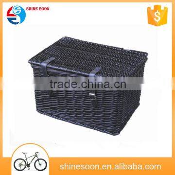 Bicycle bike basket/willow bicycle basket/natural woven bike basket