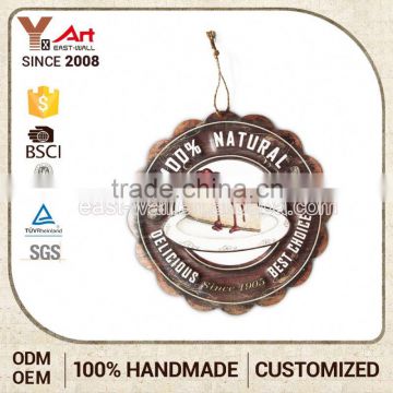 Custom Tin Signs Wholesale Embossed Metal Table Sign Holder