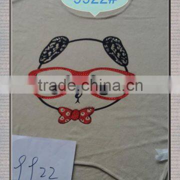 Printing panda pattern of knitting needle sizes sweater 9922#