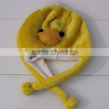 plush duck hat