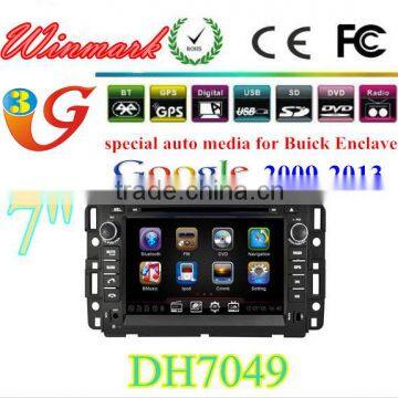 DH7049 7'' Touch screen double din Car DVD player for Buick ENCLAVE with GPS navigation RDS 3G